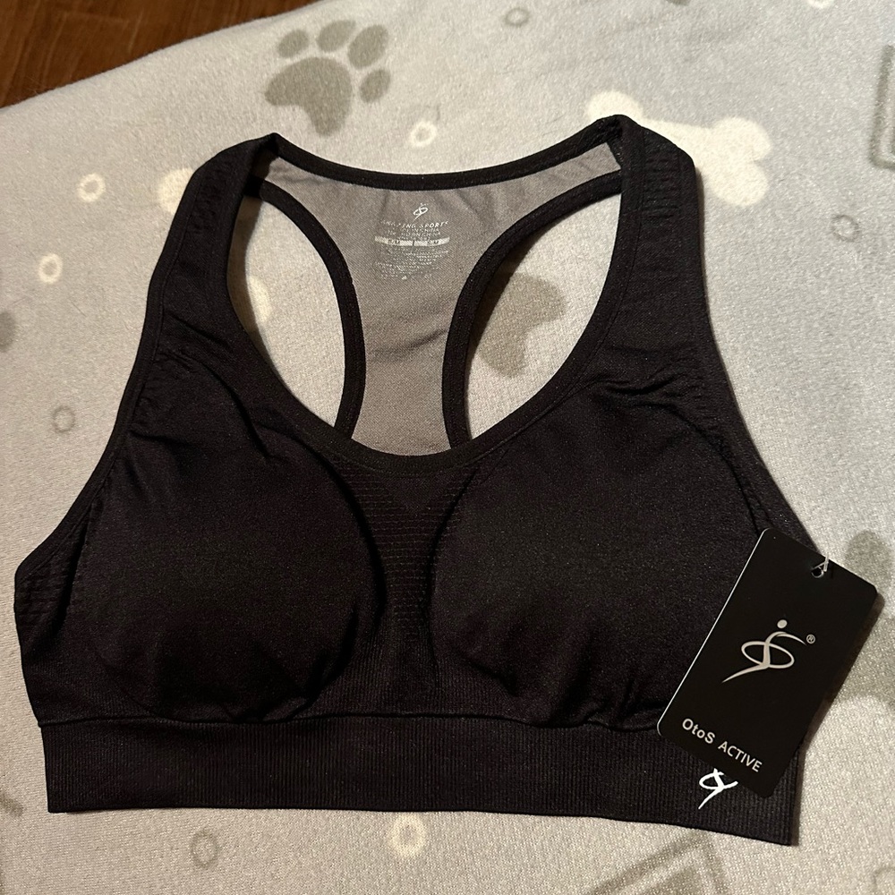 High impact padded sports bra - black - sz S/M